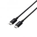 ELECOM MPA-CCYS12NBK USB Type-C to USB Type-Cケーブル/USB Power Delivery対応/やわらか耐久/1.2m/ブラック