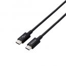 ELECOM MPA-CCYS20NBK USB Type-C to USB Type-Cケーブル/USB Power Delivery対応/やわらか耐久/2.0m/ブラック