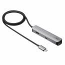 サンワサプライ USB-3TCHLP7S-1 USB Type-Cマルチ変換アダプタ（HDMI＋LAN付・ケーブル1m）