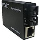 FXC LEX1852-10-ASB5 10/100/1000BASE-T to LX(2芯SC、SMF15km) メディアコンバータ + 同製品SB5バンドル