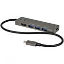 StarTech.com DKT30CHPD3 USB Type-C マルチ変換アダプター/USB-C-HDMI 2.0b 4K60Hz(HDR10)/100W Power Deliveryパススルー対応/USB 3.0 ポートx4/USB-Cマルチハブ