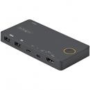 StarTech.com SV221HUC4K 2ポートKVMスイッチ/USB-A + HDMI & USB-Cスイッチャー/4K60Hz HDMI 2.0シングルモニタ対応/デスクトップノートPC切替器/USBバスパワー/Thunderbolt 3互換