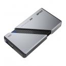 BUFFALO SSD-PE1.0U4-SA PC向け USB4（Gen3x2）対応 High-End ポータブルSSD 1TB シルバー