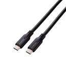 ELECOM MPA-CC1G05BK USB Type-C to USB Type-Cケーブル/USB10Gbps/100W対応/スタンダード/0.5m/ブラック
