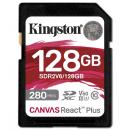 Kingston SDR2V6/128GB Canvas React Plus V60 SD メモリカード128GB