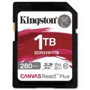 Kingston SDR2V6/1TB Canvas React Plus V60 SD メモリカード1TB