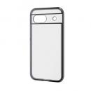 ELECOM PM-P241UCTMKBK Google Pixel 8a用ソフトケース/極限保護/メタリック加工/メタリックブラック