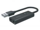 GOPPA GP-AUA2HM/B ミュートボタン搭載ハイレゾ再生対応 小型・軽量 USB-Aオーディオ変換アダプタ