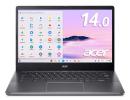 Acer(エイサー) CB514-4H-N38Q Chromebook Plus 514 (Core i3-N305/8GB/128GB SSD/ODDなし/ChromeOS/Officeなし/14.0型/スチールグレイ)