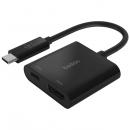 【法人様宛限定】Belkin AVC002btBK USB-CtoHDMI+USB-C60WPD変換アダプター