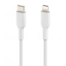 【法人様宛限定】Belkin CAA003bt2MWH USB-Ctoライトニングケーブルホワイト2m