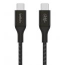 【法人様宛限定】Belkin CAB015bt1MBK BoostCharge240WUSB-CtoUSB-C編組ケーブル1mブラック