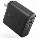 ANKER  A1621011 Anker PowerCore Fusion 5000 (モバイルバッテリー 搭載 USB充電器 5000mAh) 【PSE認証済/コンセント一体型/PowerIQ搭載/折りたたみ式プラグ】 (ブラック)