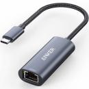 ANKER  A83160A1 Anker PowerExpand USB-C & 2.5Gbps イーサネットアダプタ 2.5Gbps 高速イーサネット通信 MacBook Air/Pro iPad Pro対応 (グレー)