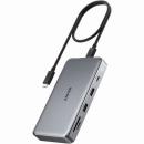 ANKER  A83860A1 Anker 563 USB-C Hub (10-in-1、Dual 4K HDMI、for MacBook) B2C - UN Gray Iteration 1