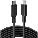 ANKER  A8634011 Anker PowerLine II USB-C & ライトニングケーブル 3.0m ブラック