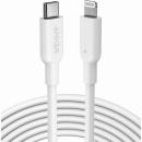 ANKER  A8634021 Anker PowerLine II USB-C & ライトニングケーブル MFi認証 USB PD対応 急速充電 iPhone 14/13/12/SE(第3世代) 各種対応 (3.0m ホワイト)