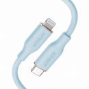 ANKER  A8662031 Anker PowerLine III Flow USB-C & ライトニング ケーブル MFi認証 Anker絡まないケーブル USB PD対応 シリコン素材採用 (0.9m アイスブルー)