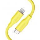 ANKER  A8662071 Anker PowerLine III Flow USB-C with Lightning Connector 3ft B2C - UN Yellow Iteration 1