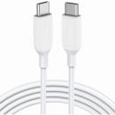 ANKER  A8856021 Anker PowerLine III USB-C & USB-C 2.0 100W ケーブル (1.8m)【超高耐久/USB PD対応】MacBook Pro/Air iPad Pro/Air Galaxy 等対応 (ホワイト)