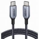 ANKER  A88660A1 Anker 765 高耐久ナイロン USB-C & USB-C ケーブル (140W 1.8m) USB 2.0 USB PD対応 MacBook Pro/Air iPad Pro iPad Air 4 Galaxy S21 Pixel LG対応 (グレー)