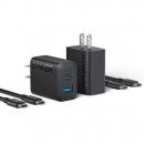 ANKER  B2348112 Anker Charger (20W、2-port) with USB-C & USB-C ケーブル ブラック