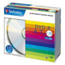 Verbatim DHR47J10V1 DVD-R 4.7GB PCデータ用 16倍速対応 10枚スリムケース入り シルバーディスク