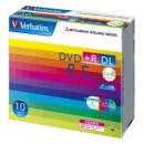 Verbatim DTR85HP10V1 DVD+R DL 8.5GB PCデータ用 8倍速対応 10枚スリムケース入り ワイド印刷可能