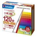 Verbatim VHW12NP10V1 DVD-RW(CPRM) 録画用 120分 1-2倍速 5mmケース10枚パック ワイド印刷対応