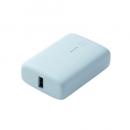 ELECOM DE-C56L-10000BU モバイルバッテリー/リチウムイオン電池/USB PD/20W/10000mAh/USB Type-C入出力×1/USB-A出力×1/&me/ペールブルー