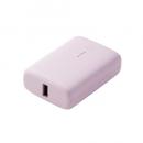 ELECOM DE-C56L-10000PU モバイルバッテリー/リチウムイオン電池/USB PD/20W/10000mAh/USB Type-C入出力×1/USB-A出力×1/&me/ラベンダー