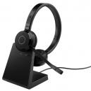 Jabra 6699-833-499 Jabra 無線ヘッドセット 両耳 UC認定 充電スタンド付き「Jabra Evolve 65 TE Link 390a UC Stereo Stand」