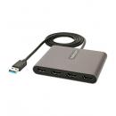 StarTech.com USB32HD4 USB 3.0接続クアッドHDMIディスプレイ変換アダプタ/USB-HDMI 4出力コンバータ/1080p 60Hz/USB Type-A接続/HDMI増設アダプタ/Windowsのみ対応