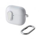 ELECOM AVA-AP06TSLWH AirPods 第4世代/アクティブノイズキャンセリング搭載AirPods 第4世代/TOUGH SLIM Lockケース/カラビナ付/ホワイト