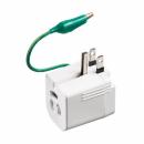 サンワサプライ TAP-AD16W 温度＆電流ヒューズ内蔵アダプタ