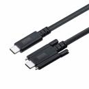 サンワサプライ KU-20GCCPEDSL10 USB 20Gbps Type-Cケーブル（デュアルスクリューロック・240W・1m）