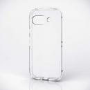 ELECOM PM-P251TSLUCCR Google Pixel 9a/ソフトケース/TOUGH SLIM LITE/衝撃吸収/ストラップシート付属/クリア