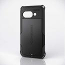 ELECOM PM-P251ZEROBK Google Pixel 9a/ハイブリッドケース/ZEROSHOCK/ブラック