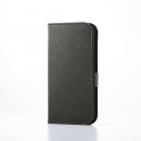 ELECOM PM-A25SPLFUSGN iPhone 16e/ソフトレザーケース/磁石付/ウルトラスウェード/フォレストグリーン
