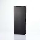 ELECOM PM-K251PLFUBK BASIO active3/レザーケース/手帳型/UltraSlim/薄型/磁石付き/ブラック