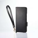 ELECOM PM-K251PLFY4BK BASIO active3/ソフトレザーケース/磁石付/耐衝撃/ハンドストラップ付/ブラック