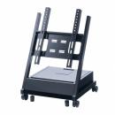 サンワサプライ CR-PL66 40～65型対応デジタルサイネージスタンド（ロータイプ・収納ボックス付き）