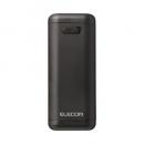 ELECOM DE-KD06BK モバイルバッテリー/乾電池式/USB-C 1ポート/USB-A 1ポート/A-Cケーブル付属/単3電池4本付属/ブラック