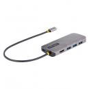 StarTech.com 127B-USBC-MULTIPORT マルチポートアダプター/USBType-C/USB3.2Gen1/シングルモニター/4K60HzHDMI/100WUSBPD/3xUSB-Aハブ/GbE/USBType-CハブノートPC用ポータブルミニドック