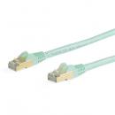 StarTech.com 6ASPAT10MAQ カテゴリー6aLANケーブル10mアクアツメ折れ防止RJ45コネクタCAT6aイーサネットケーブル