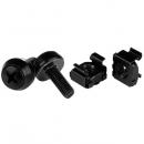StarTech.com CABSCREWM5B M5ネジ(12mm)&ケージナット(50セット)ブラック