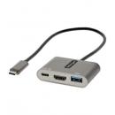 StarTech.com CDP2HDUACP2 USBType-Cマルチ変換アダプター/USB-Cマルチハブ/USB-C-4KHDMIビデオ/100WPDパススルー/USB3.05Gbpsハブ(1xType-C+1xType-A)/タイプC対応トラベルドック
