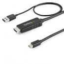 StarTech.com HD2MDPMM1M HDMI-MiniDisplayPort変換ケーブル1m4K/30HzUSBバスパワーMac/Windows対応