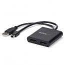 StarTech.com MSTMDP122DP 2ポートMSTハブMiniDisplayPort-2xDsiplayPortマルチモニタースプリッタ4K対応ミニディスプレイポート(オス)-2ポートディスプレイポート(メス)Windowsのみ対応