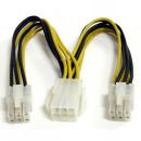 StarTech.com PCIEXSPLIT6 15cmPCIExpress電源分岐/二股/Y字延長ケーブル1x6ピンメス-2x6ピンオス